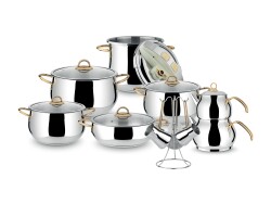 Lines 18 Parça Zeycan Çeyiz Seti Altın