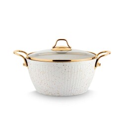 Lines Maya 30Cm Derin Granit Tencere Altın Kulp