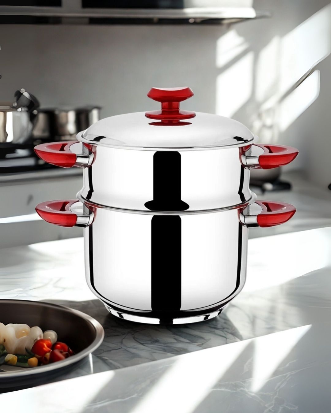 22 cm Kuskus Çelik Tencere