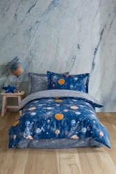 Galaxy %100 Pamuk Tek Kişilik Nevresim Takımı