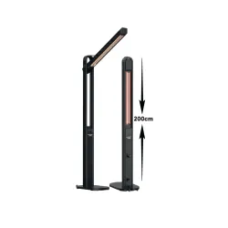 HB-8575AL  2'si 1 Arada Teleskopik Karbon Isıtıcı