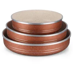 Queen Time 3'lü Granit Fırın Tepsisi