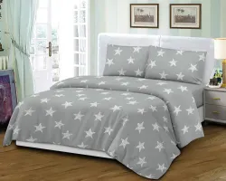 Dark Minimal Double Duvet Cover Set (with 4 pillows)