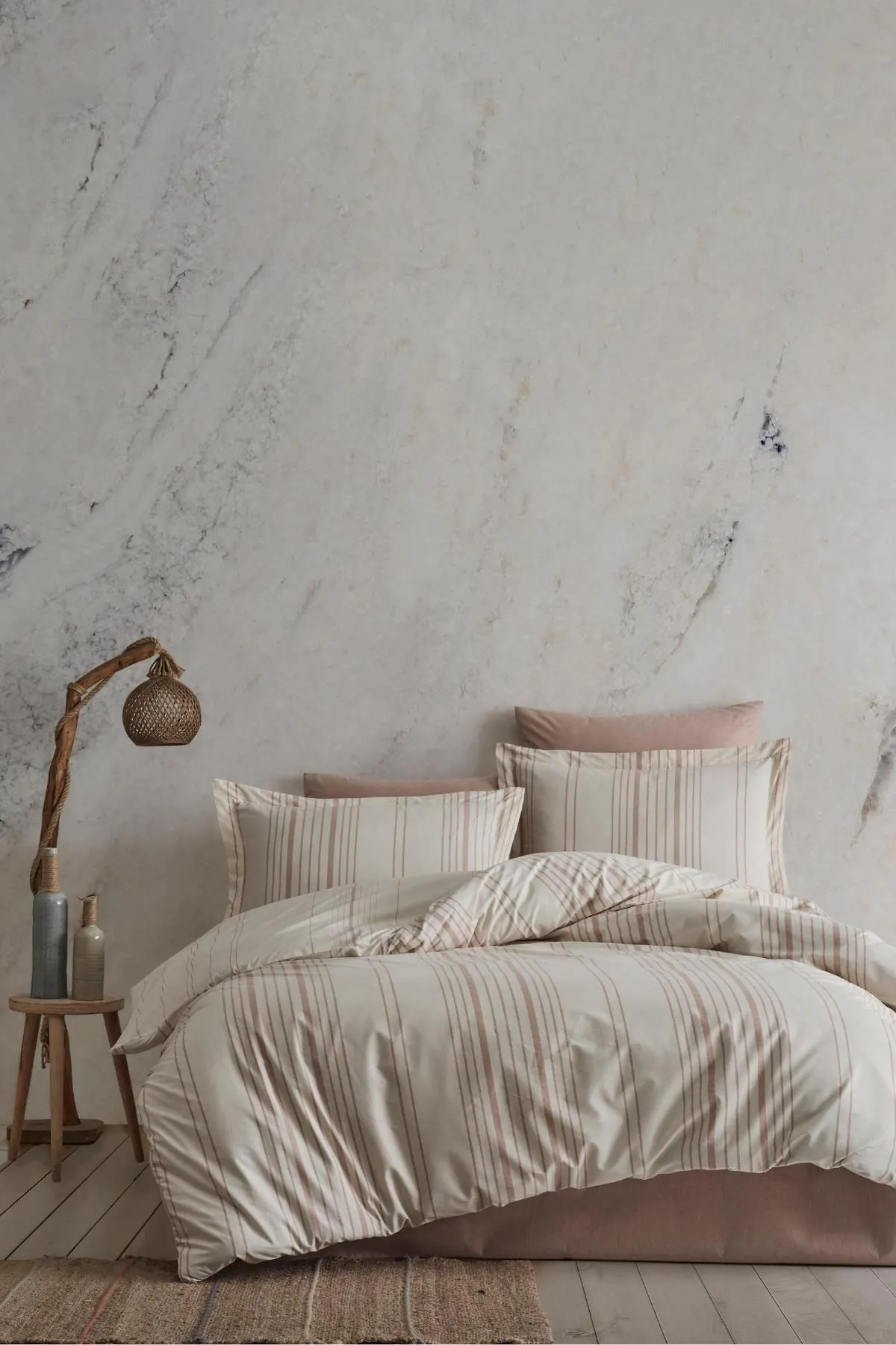 Agna %100 Pamuk İpliği Boyalı Tek Kişilik Nevresim Takımı