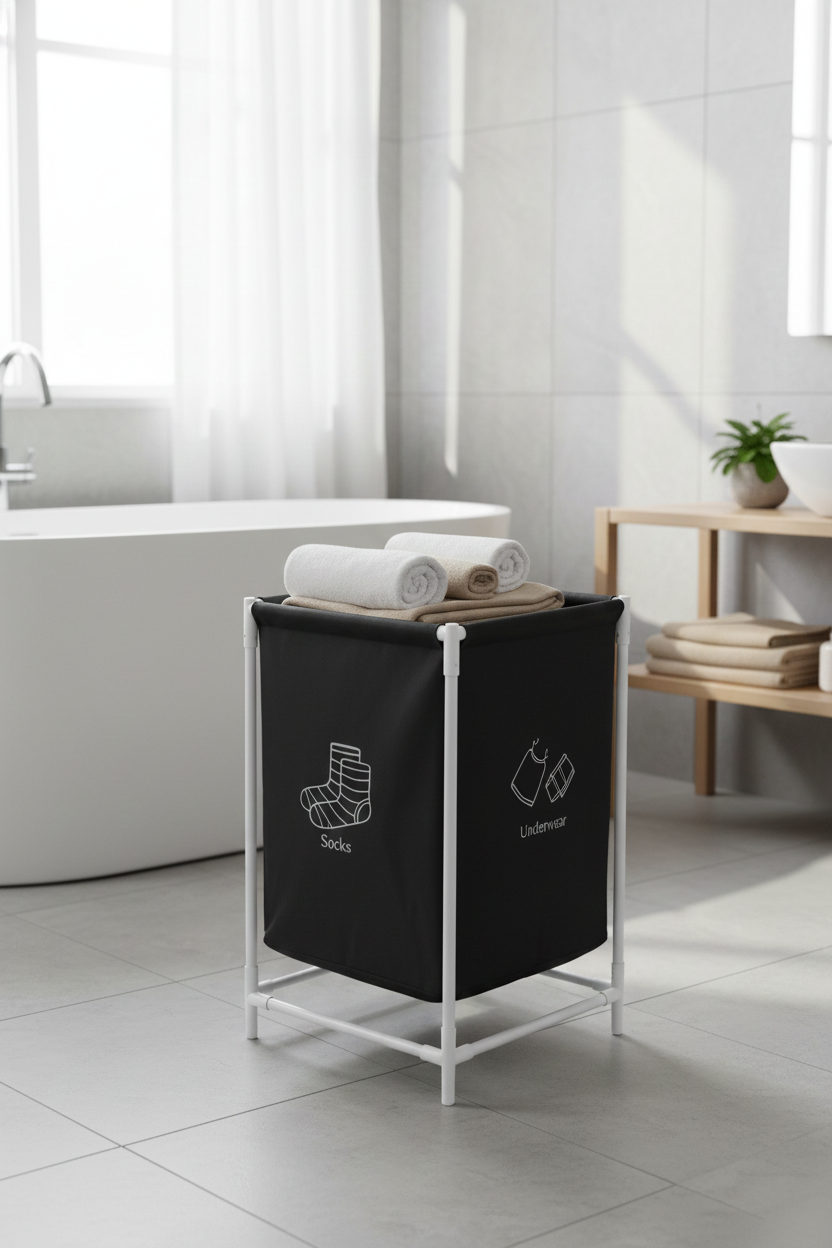 YH6664-A Tek Gözlü Kirli Çamaşır Sepeti