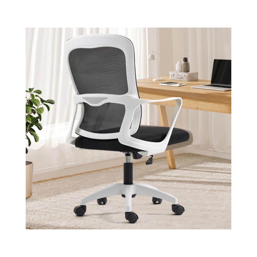 YT-806 Başlıksız Beyaz Ofis Koltuğu