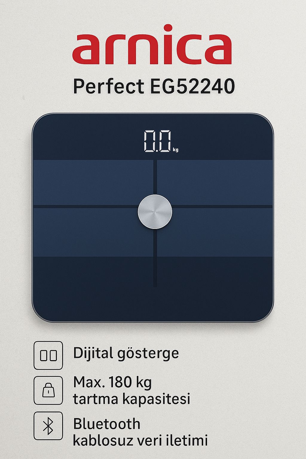 Arnica EG52240 Perfect Bluetooth Baskül 17J1