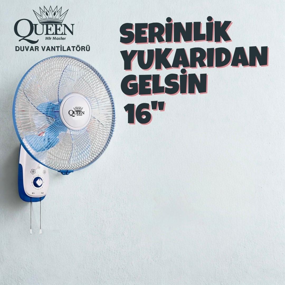 16'' QUEEN WF400 DUVAR VANTILATORU
